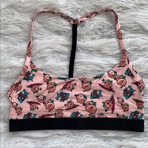 MeUndies | Peach Print T-Back Bralette